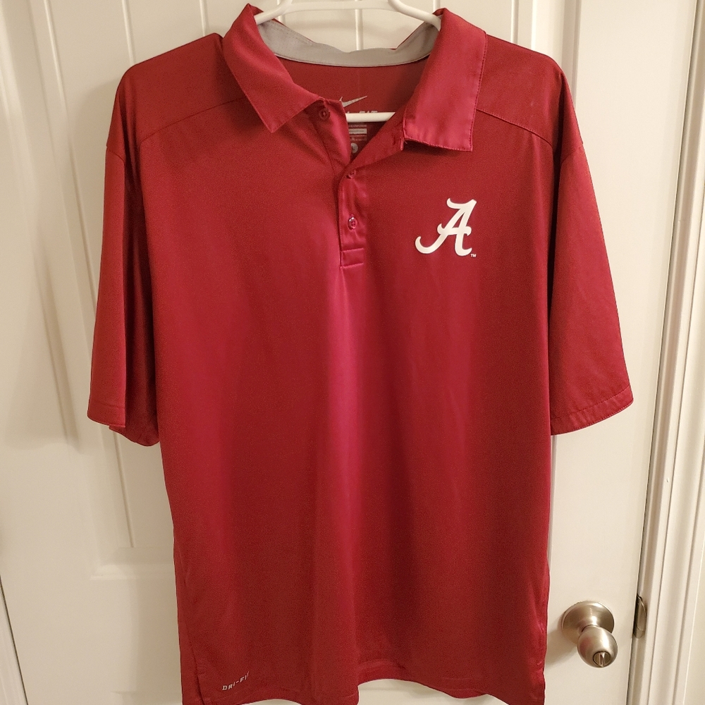 Men's Alabama Crimson Tide Dri Fit Polo Large